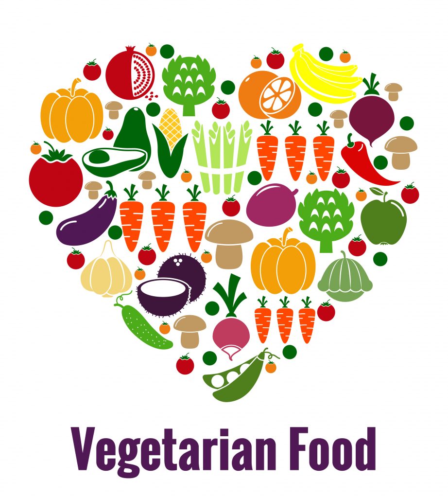 An illustration featuring a variety of protein-rich vegetables arranged in a vibrant, colorful heart shape, symbolizing health and nutrition.