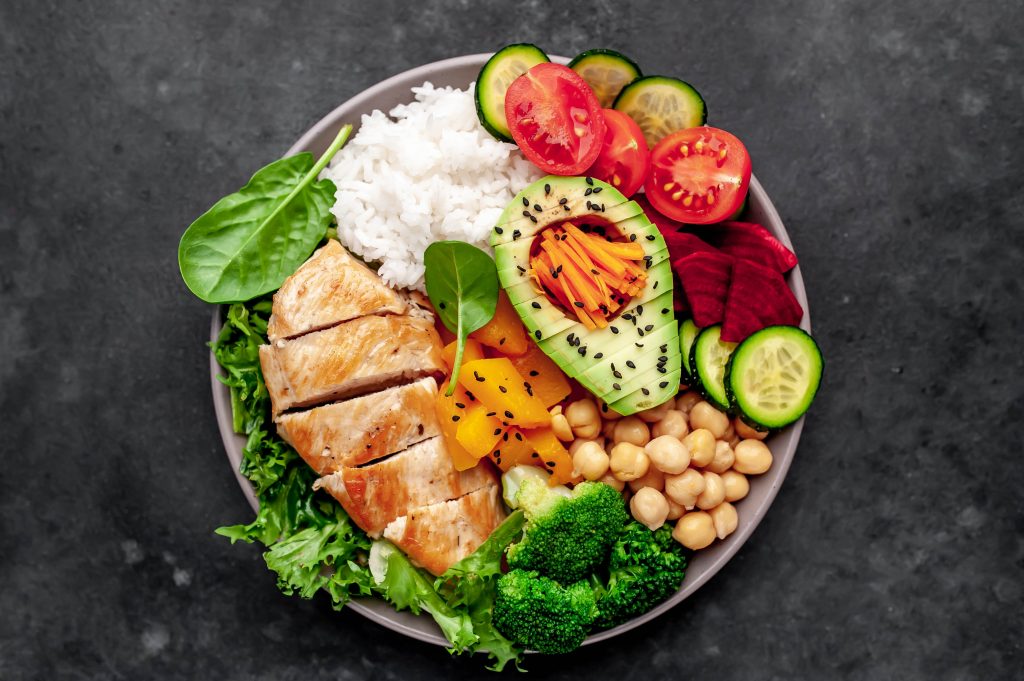 A wholesome plate filled with nutritious food, emphasizing the importance of a well-rounded daily diet.