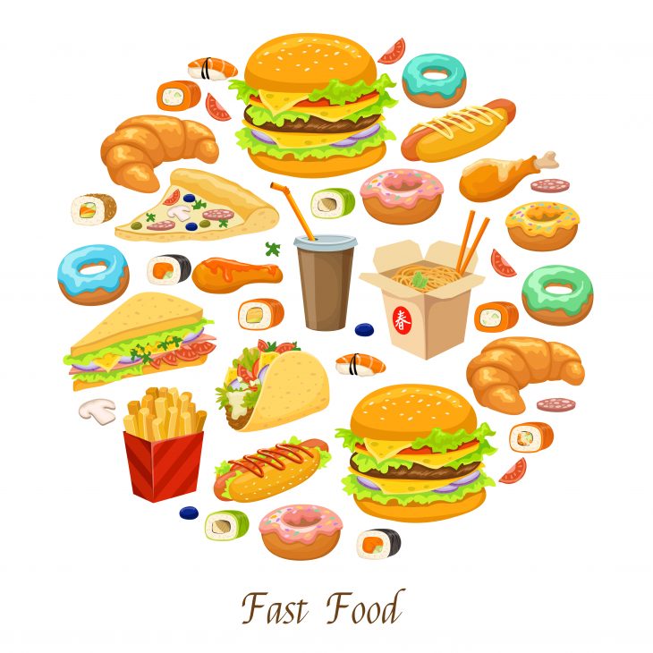 Image showing fast and junk foods.