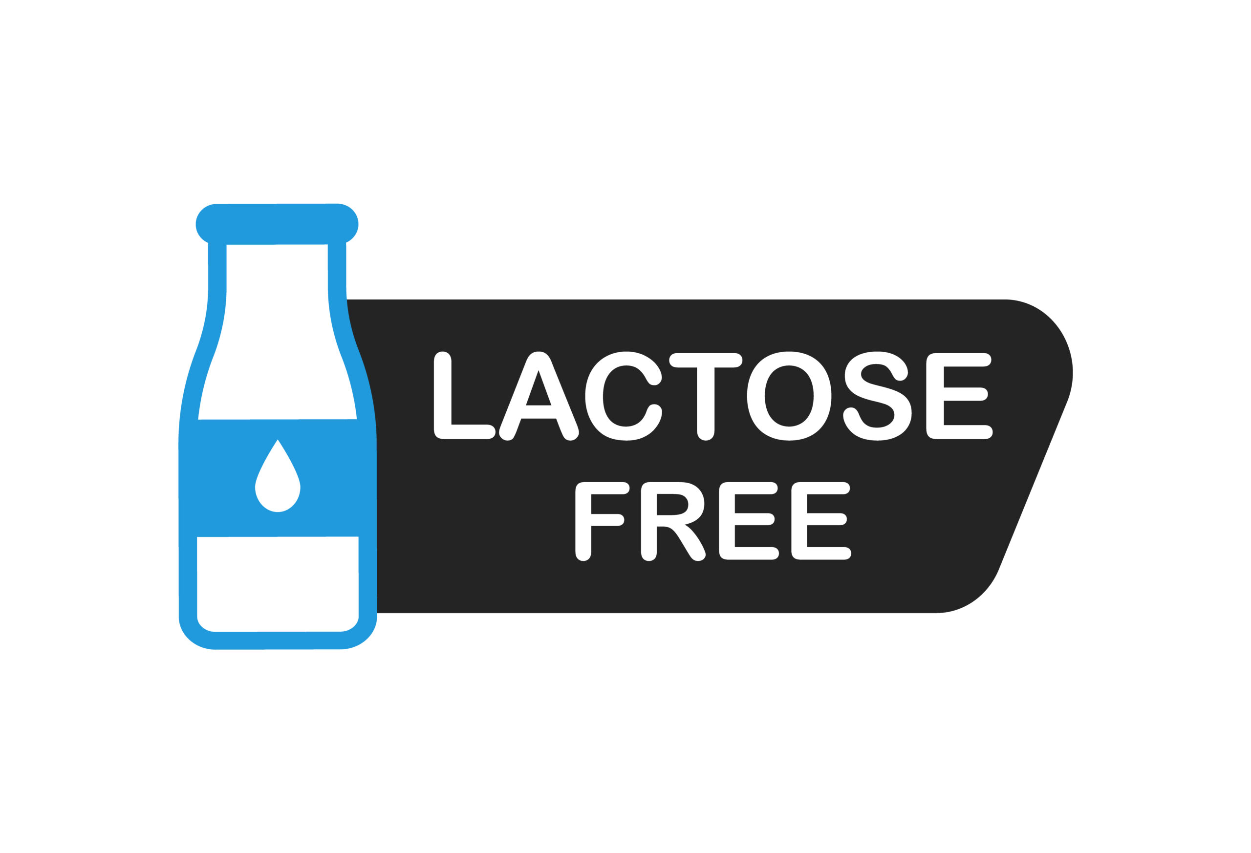 Lactose-free milk symbol.