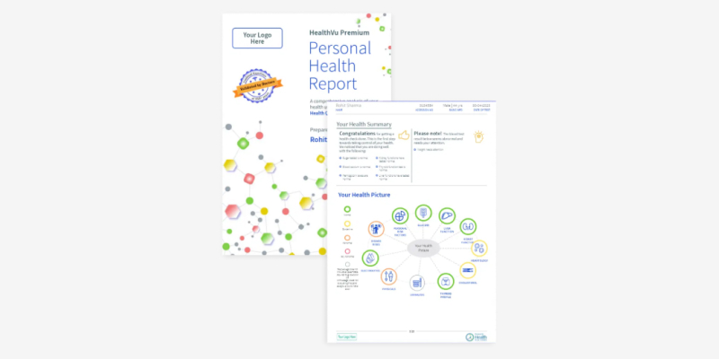 The premium smart report of Heath Vectors featuring advanced health tracking.